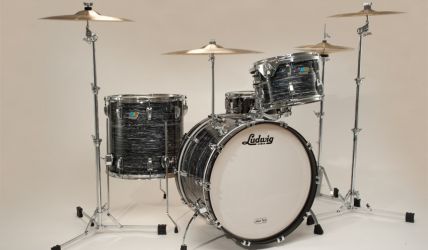 Legacy Series Fab22 Kitin Premium Vintage Black Oyster Pearl WrapTite Finish (L8263XX0Q) w/5x14" Black Beauty Snare (LB416) 