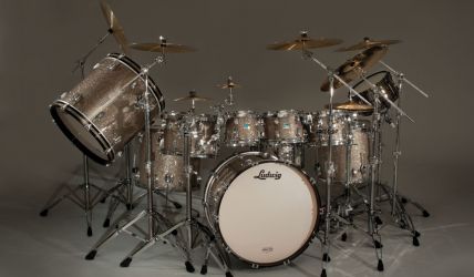 Classic Maple Series LCG Kitin Pewter Glass Glitter Premium Wrap-Tite Finish. 