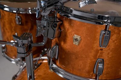 Classic Maple LCG Kit featuring Exotic Quilted Makore veneer over Poly-Glass lacquer finish