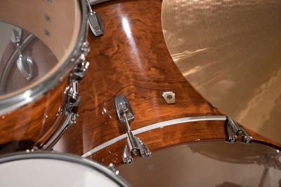 Classic Maple LCG Kit featuring Exotic Quilted Makore veneer over Poly-Glass lacquer finish