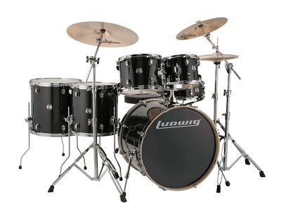 6 pc. Black Sparkle w/22" BD