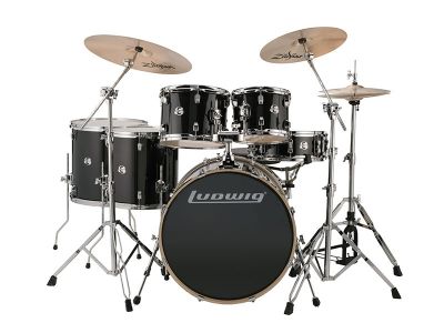 6 pc. Black Sparkle w/22" BD