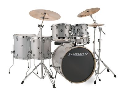 6 pc. Silver/White Sparkle w/22" BD
