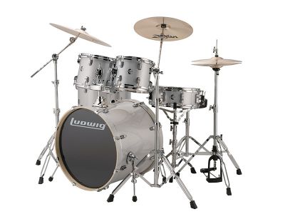 6 pc. Silver/White Sparkle w/22" BD