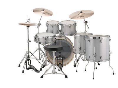 6 pc. Silver/White Sparkle w/22" BD