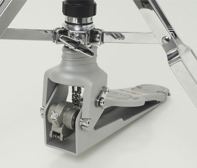 Progressive Action LinkageProgressively transfers from speed to power as the pedal moves through the stroke, allowing for quick response and unmatched feel and control against the closed hi hats.