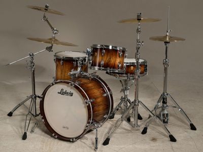 Ludwig Legacy Maple Exotic kit finished Limba Natural Mahogany Burst