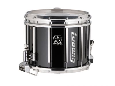 LUMS14PB 12x14  Marching Snare Drum in Black
